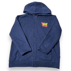 Vans Boys Diner Full Zip Food Graphic Hoodie Jacket Navy Blue Youth Size L